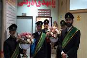  حضور خادمان مسجد مقدس جمکران به مناسبت روز پرستار